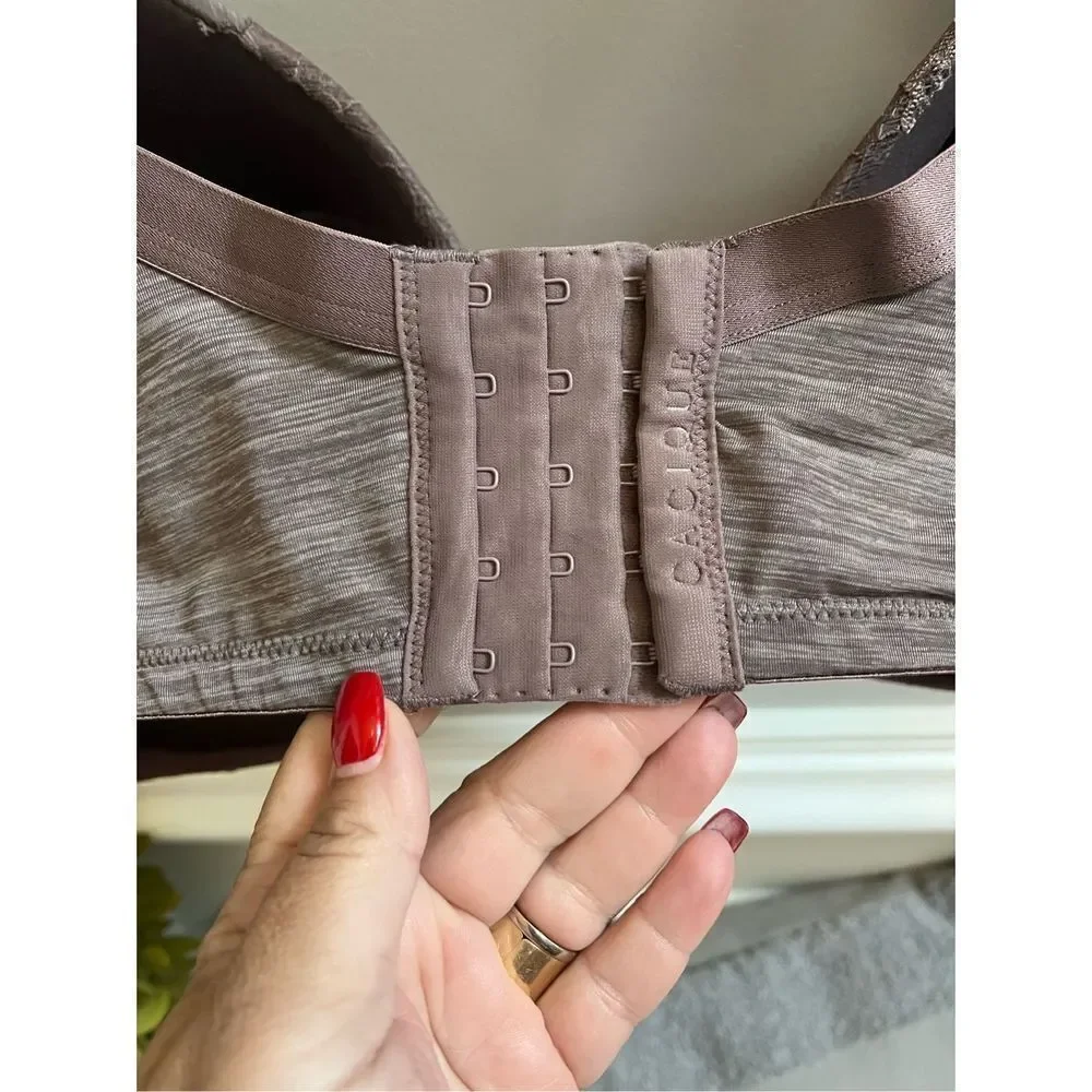 Cacique Plum Space Dyed Lightly Lined Full Coverage Bra sz 44G